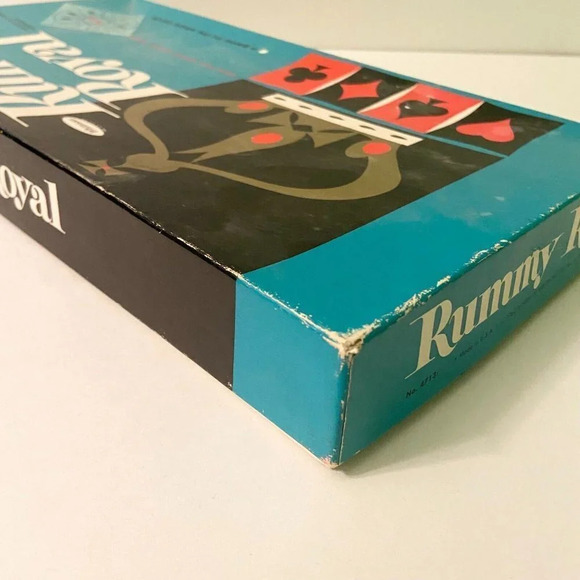 Vintage 1962 Rummy Royal Whitman Plastic Table Sheet Michigan  Rummy Game - Picture 4 of 16